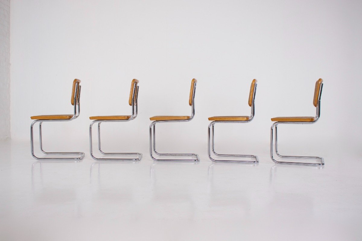 5 Chaises De Style Breuer “cesca”-photo-2