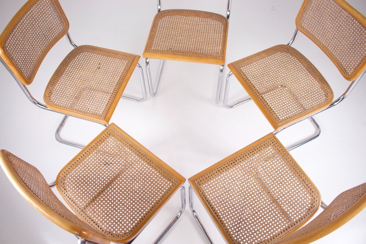 5 Breuer “cesca” Style Chairs-photo-2