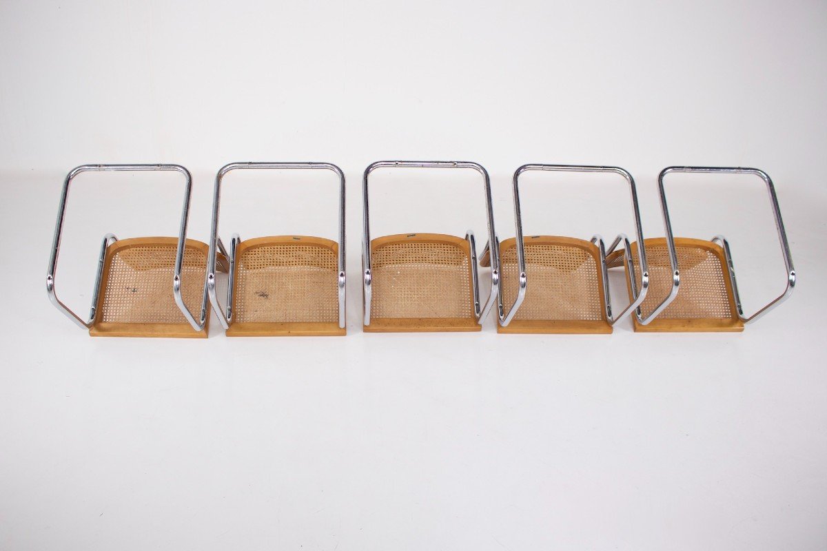 5 Breuer “cesca” Style Chairs-photo-3