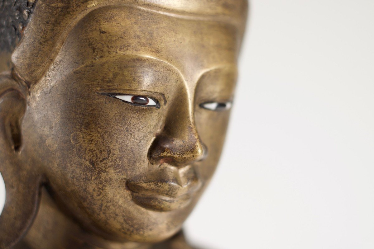 Shakyamuni Buddha In Bronze, Myanmar, Mandalay.-photo-5