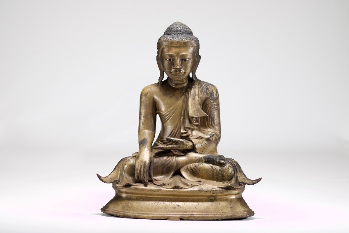 Shakyamuni Buddha In Bronze, Myanmar, Mandalay.