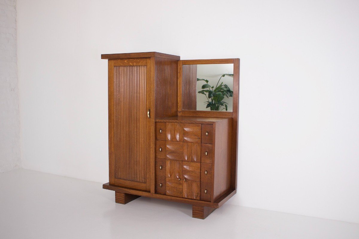Charles Dudouyt Style Cabinet.-photo-2