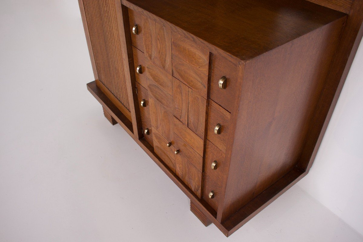 Charles Dudouyt Style Cabinet.-photo-4