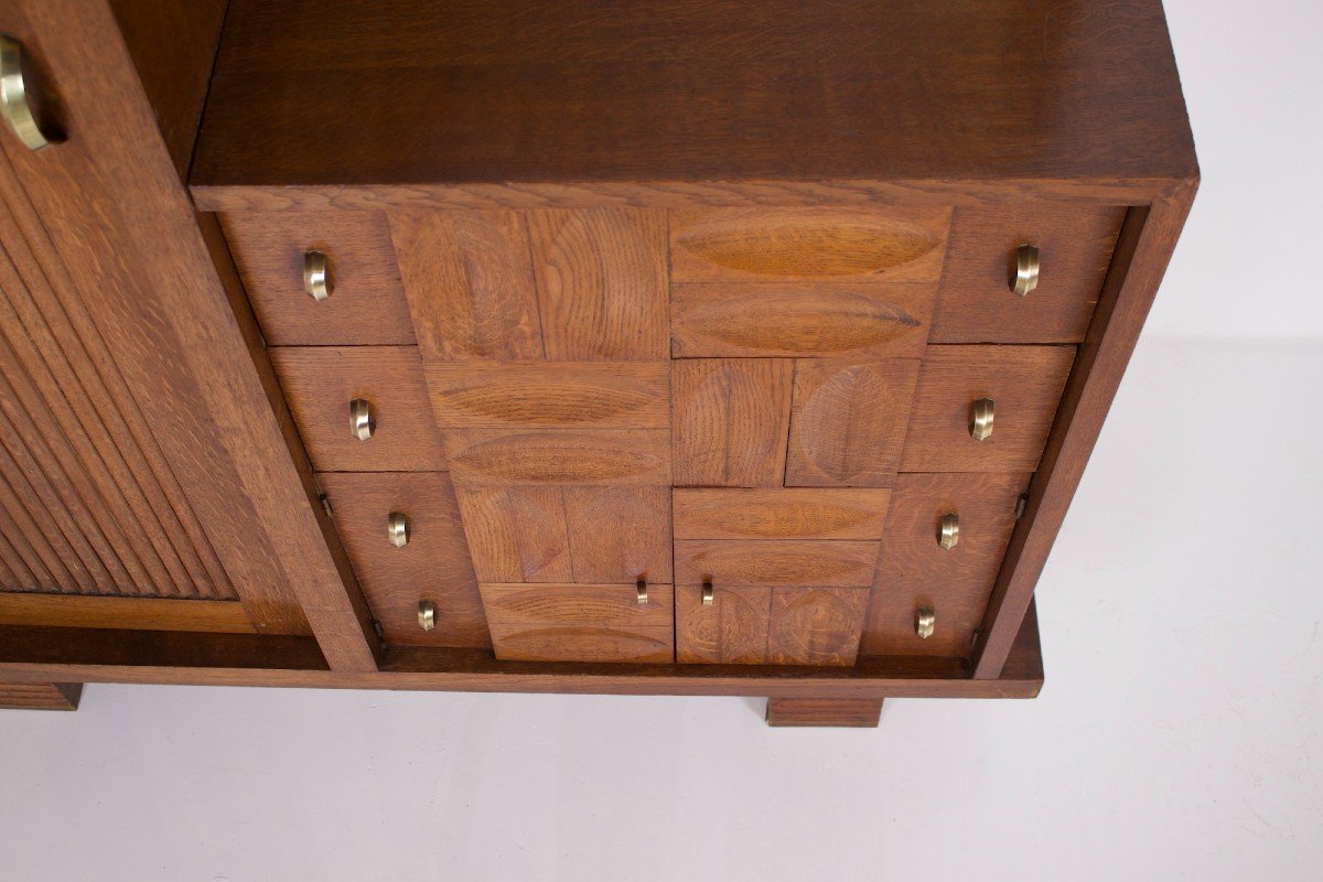 Charles Dudouyt Style Cabinet.-photo-3