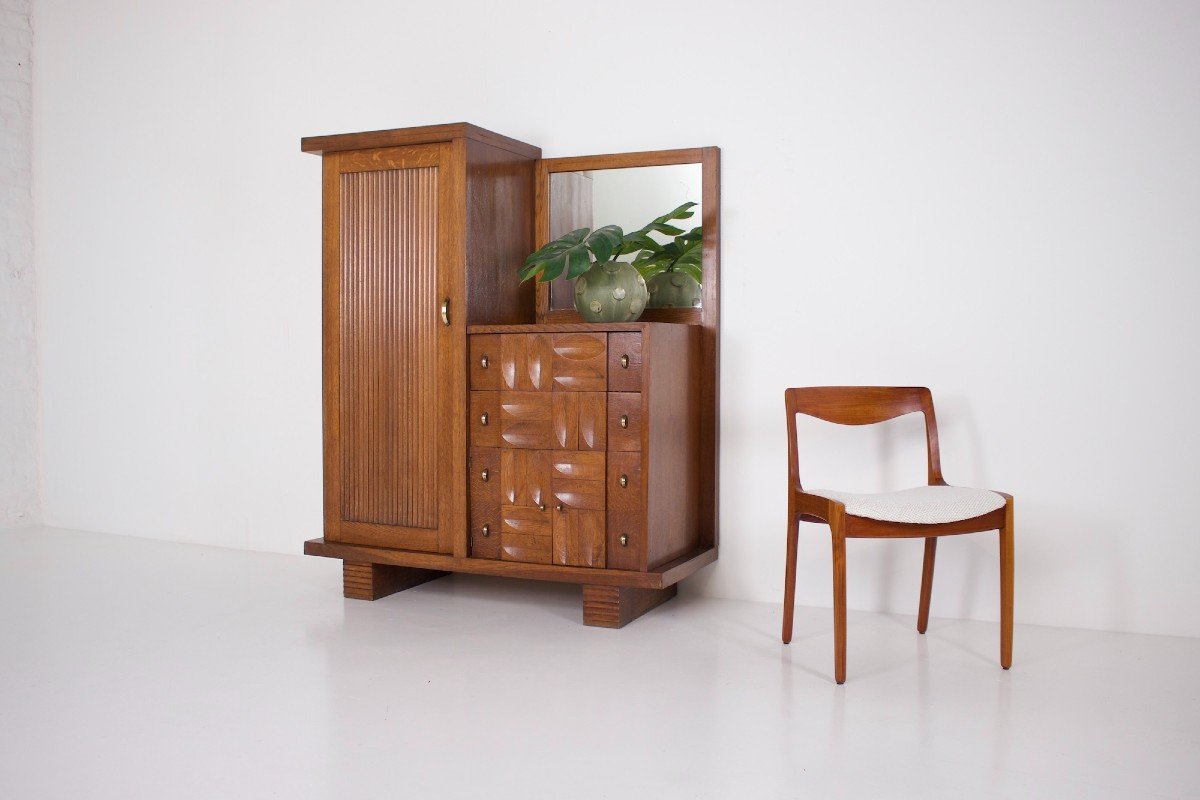 Charles Dudouyt Style Cabinet.-photo-5