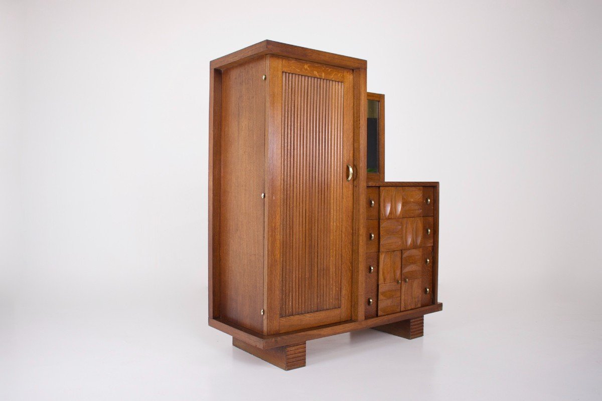 Charles Dudouyt Style Cabinet.
