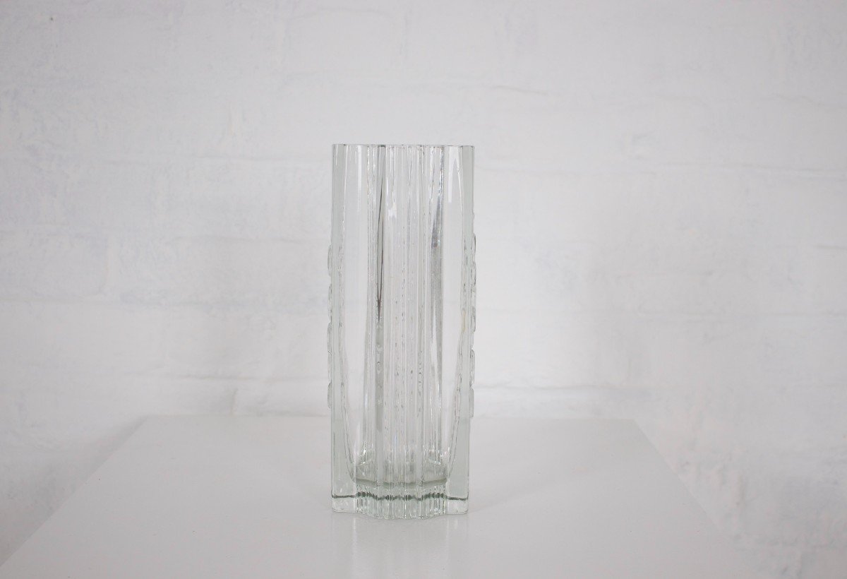 Vase Riihimaen Lasi, Finlande.-photo-3