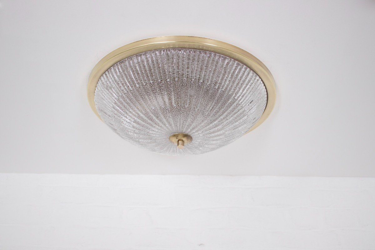 Large Ceiling Lamp In Murano.
