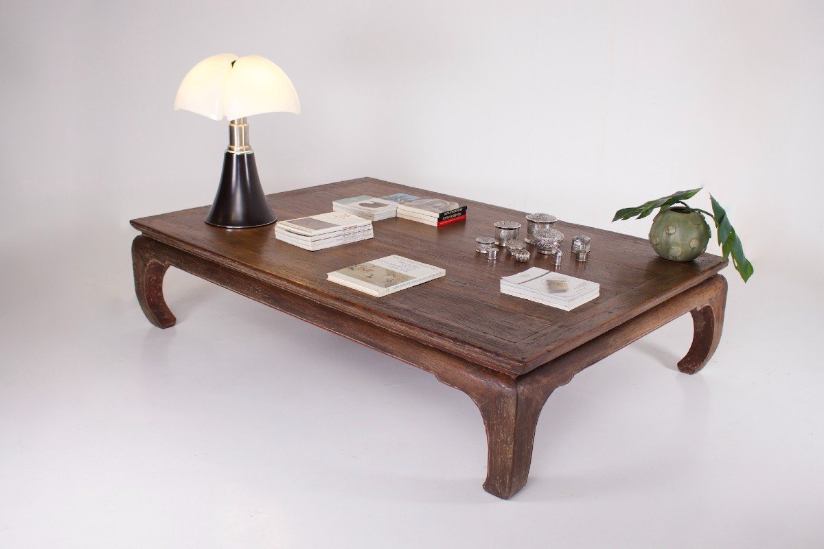 Imposing “kang” Coffee Table Said In Opium, China.-photo-6