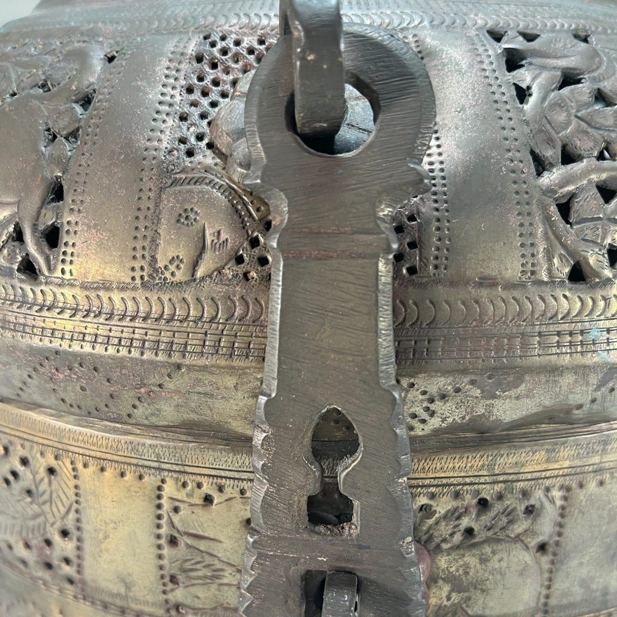 Ancienne “jali Paan Dan”, Boîte à Bétel, Inde.-photo-4