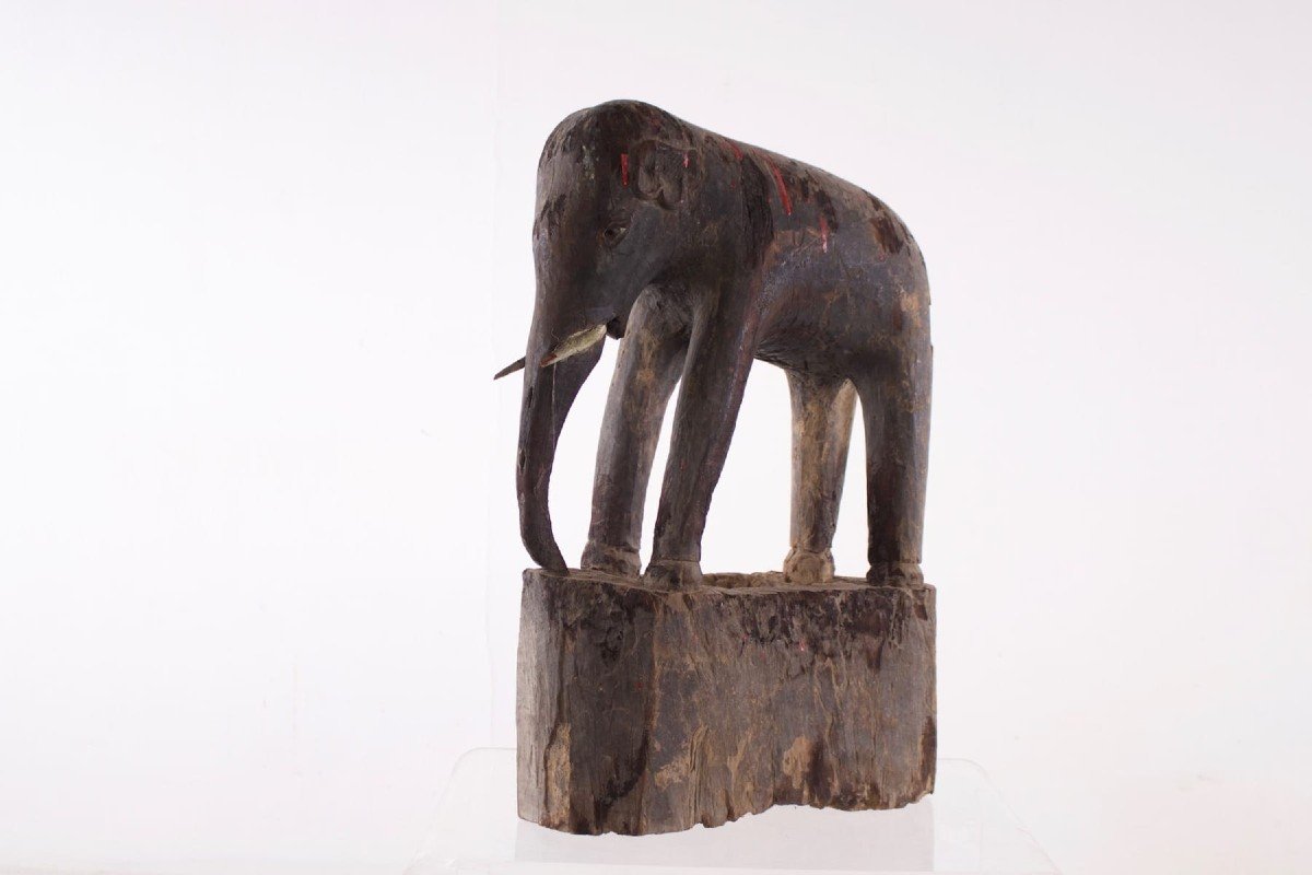 Carved Wooden Elephant-photo-3