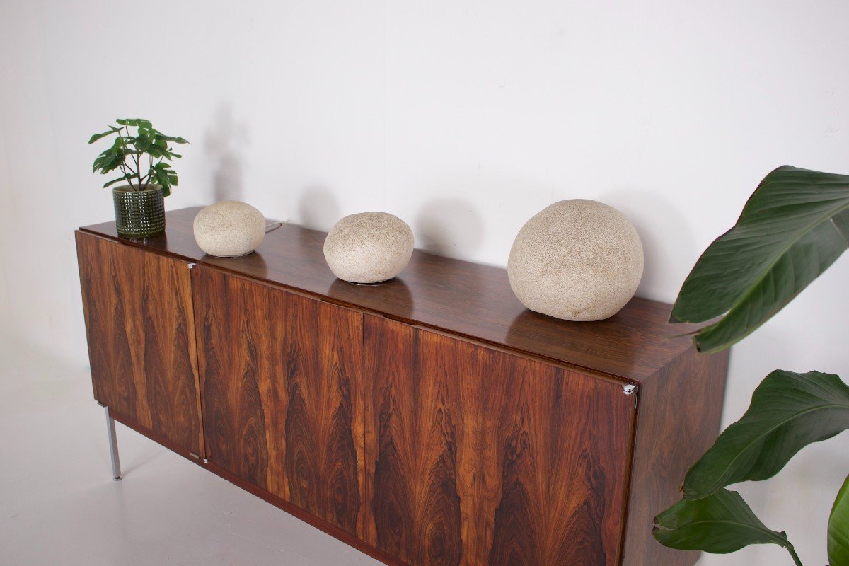 3 Lampes “caillou”, André Cazenave.-photo-1