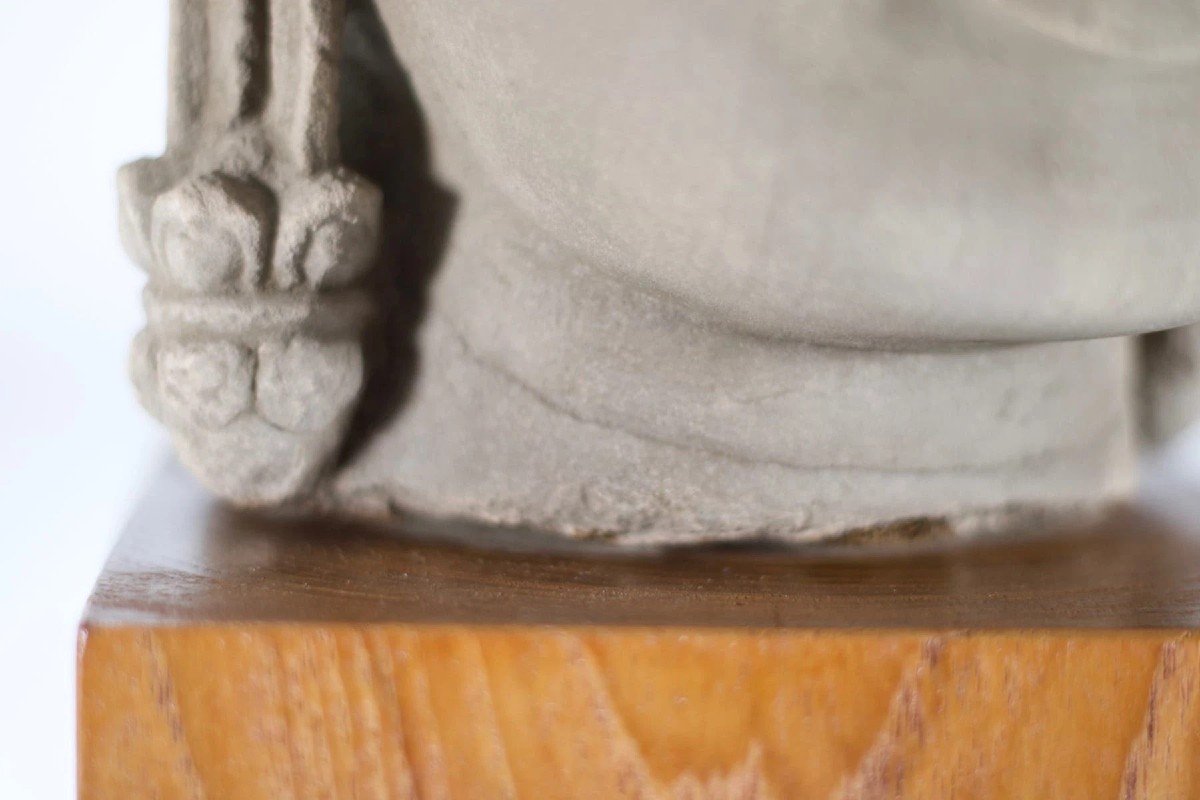 Head Of Khmer Deity.-photo-4