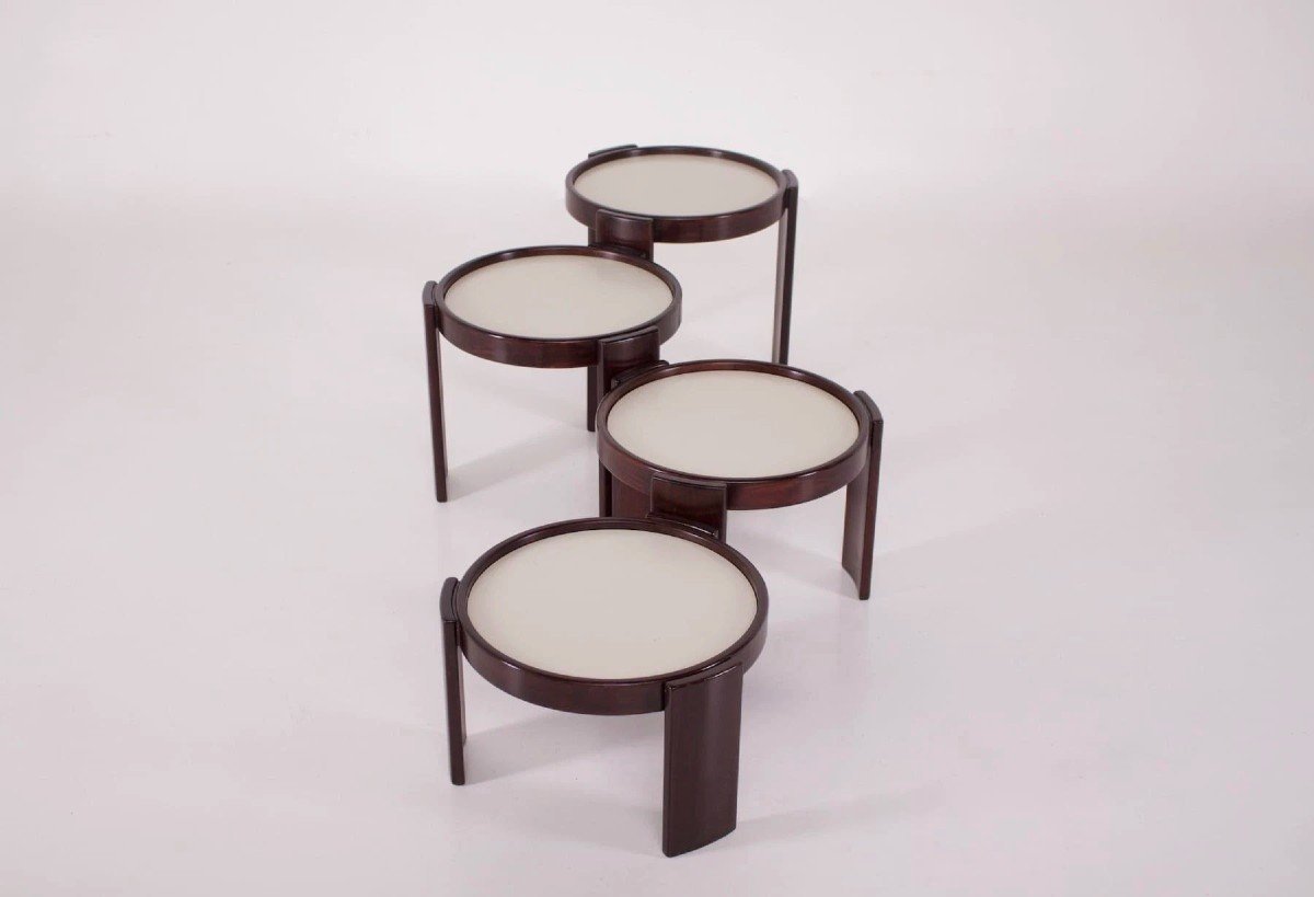 Reversible Nesting Coffee Tables, Gianfranco Frattini, Cassina.-photo-2