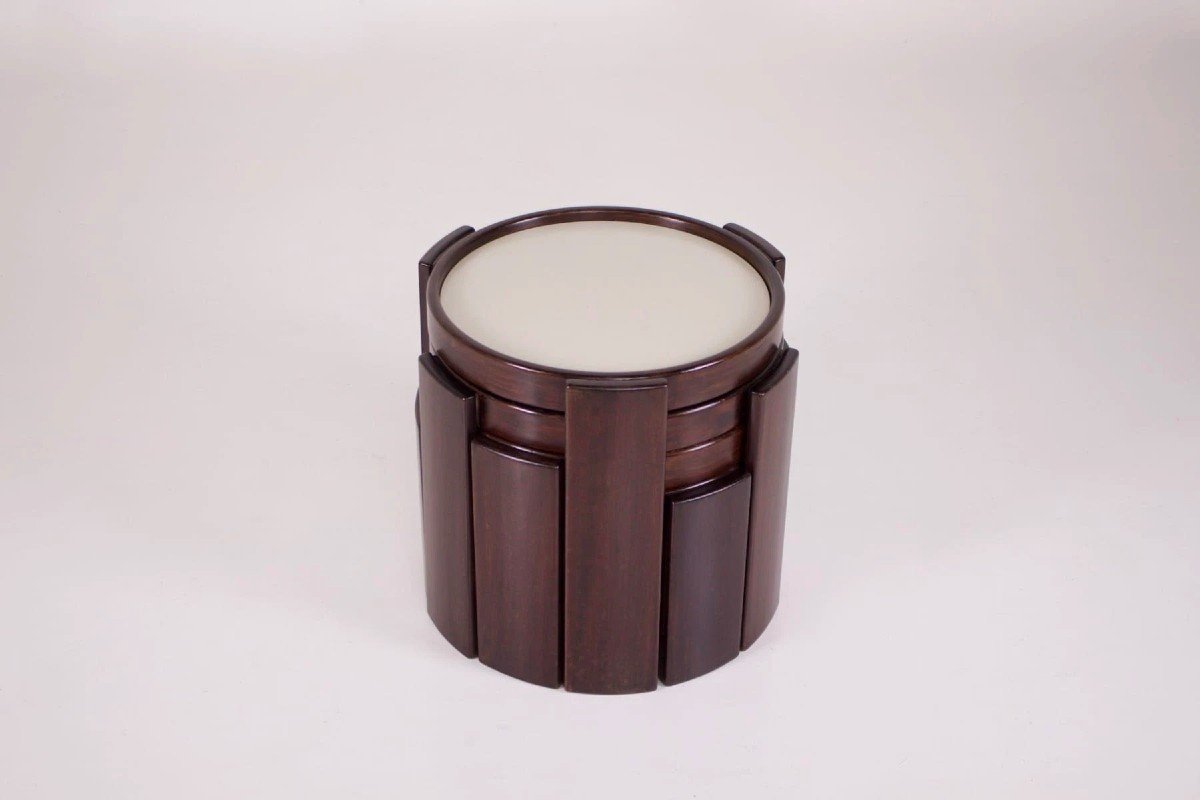 Reversible Nesting Coffee Tables, Gianfranco Frattini, Cassina.-photo-3