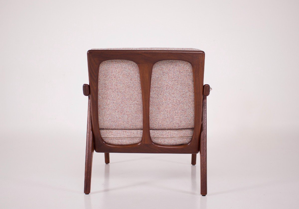 Danish Teak Armchair.-photo-4