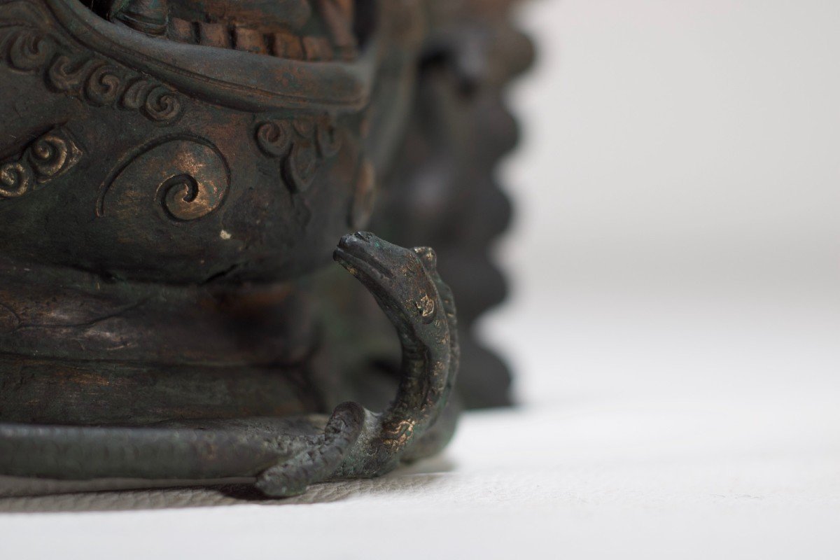 Bhairava Mask In Bronze.-photo-6