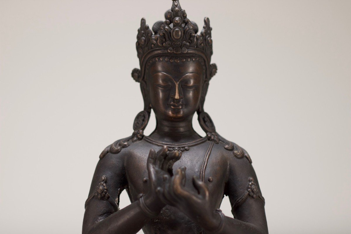 Bodhisattva Manjushri In Royal Relaxation, Nepal.-photo-1