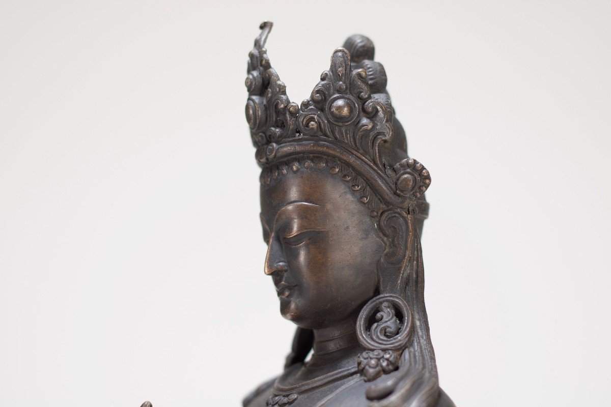 Bodhisattva Manjushri In Royal Relaxation, Nepal.-photo-2