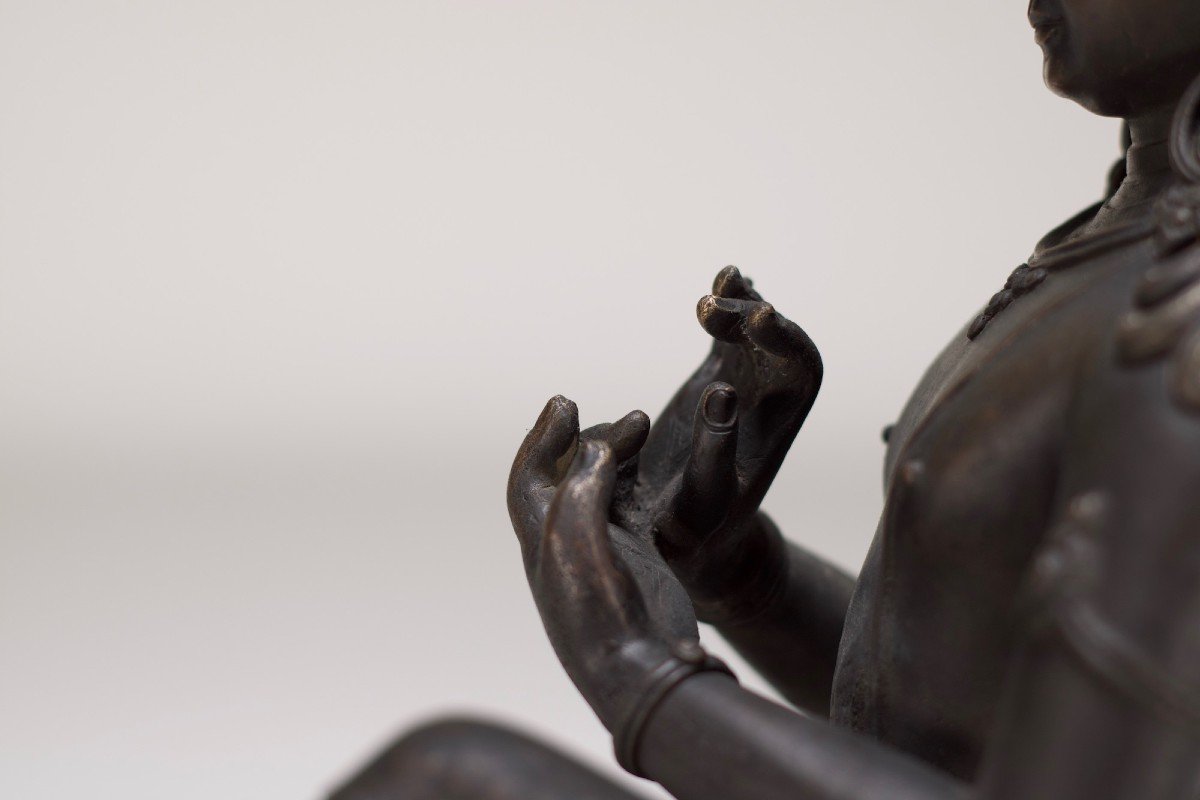 Bodhisattva Manjushri In Royal Relaxation, Nepal.-photo-3
