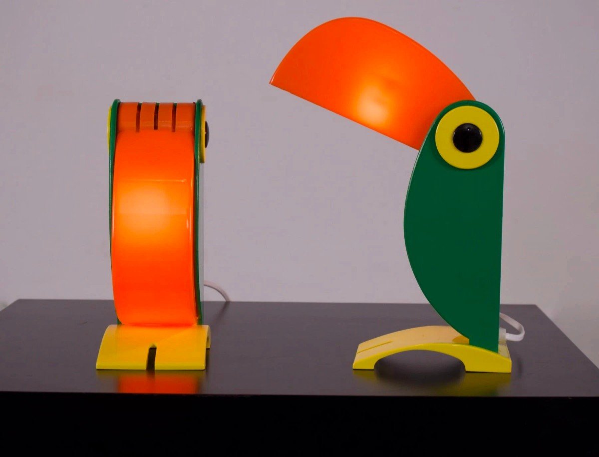 Toucan Lamps, Enea Ferrari, 1970.-photo-2