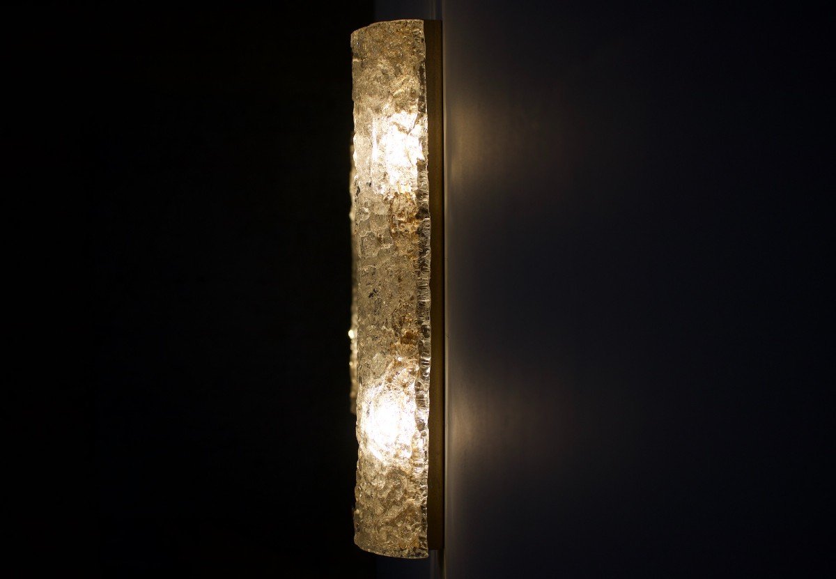 Paire D’appliques “vanity Ice Glass”-photo-3