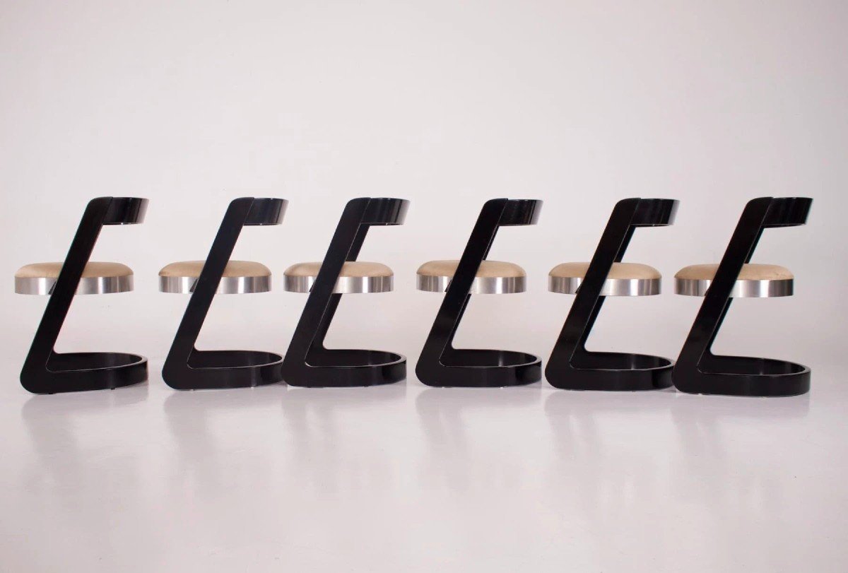 6 Willy Rizzo & Mario Sabot Chairs.-photo-3