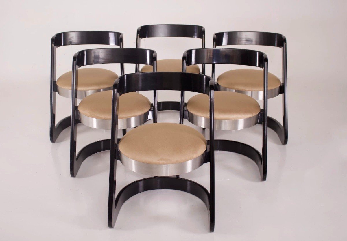 6 Willy Rizzo & Mario Sabot Chairs.-photo-4