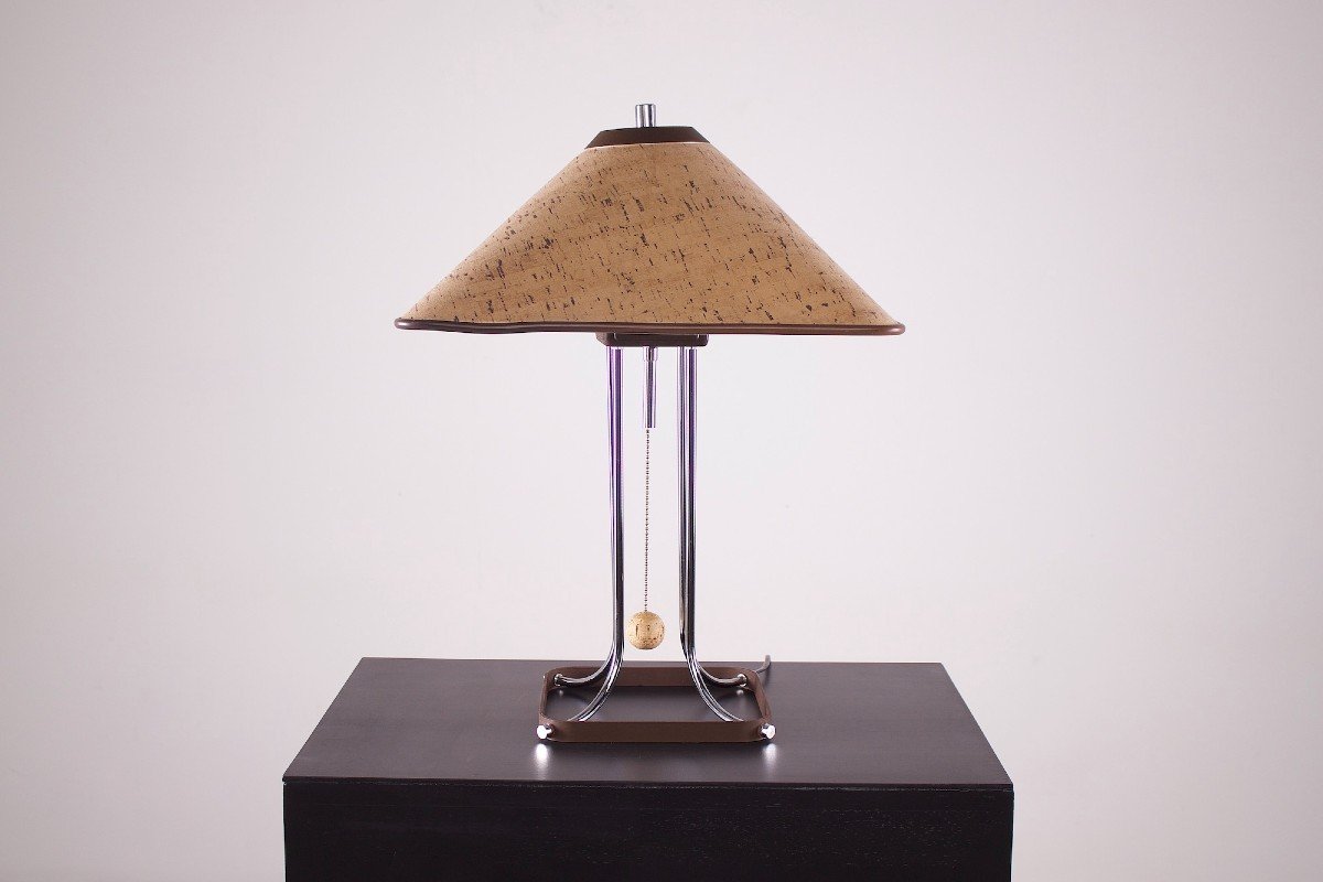 Cork Table Lamp, Maurer Style-photo-2