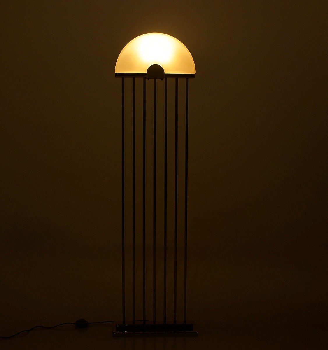 Postmodernist Brass Floor Lamp, 1980's.-photo-2