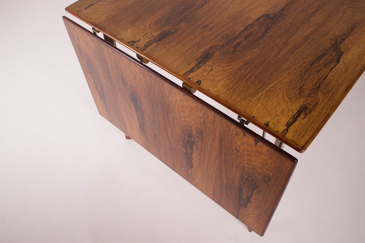 Rosewood Extending Table “3605”, Arne Jacobsen & Fritz Hansen.-photo-2