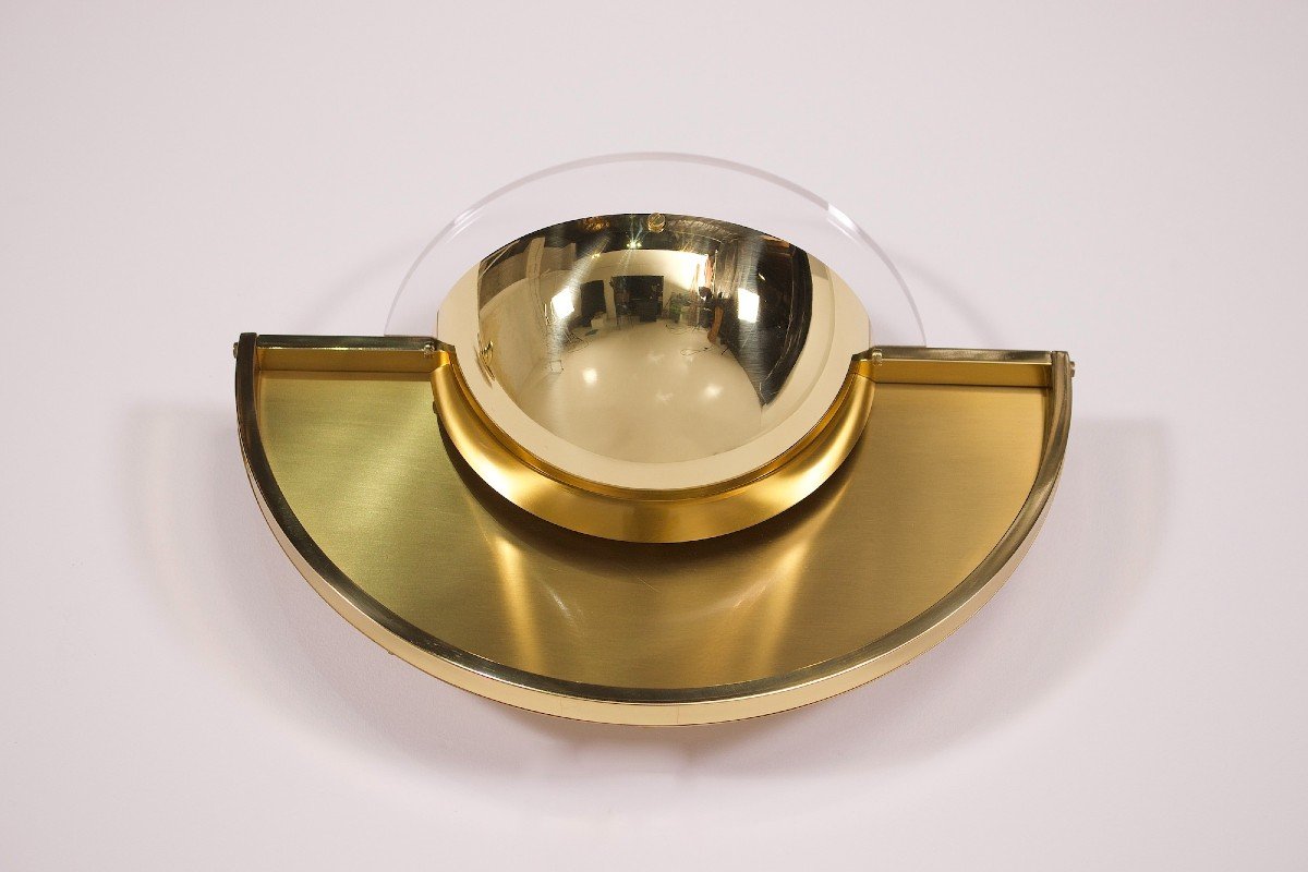 Paire D’appliques Demi-lune Postmodernistes.-photo-3