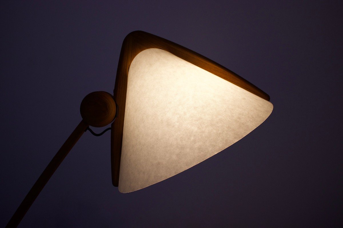 Lampadaire Domus En Teck, Danemark.-photo-3