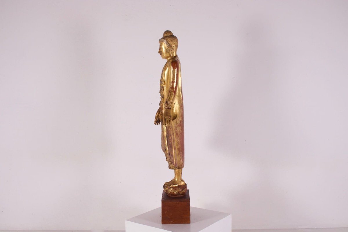 Standing Buddha Burma, Mandalay (127cm)-photo-3