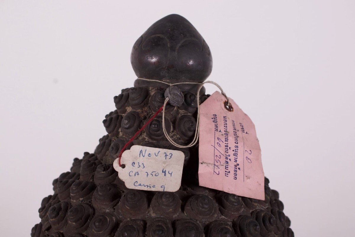 Large Bronze Buddha Head Lan Na-photo-5