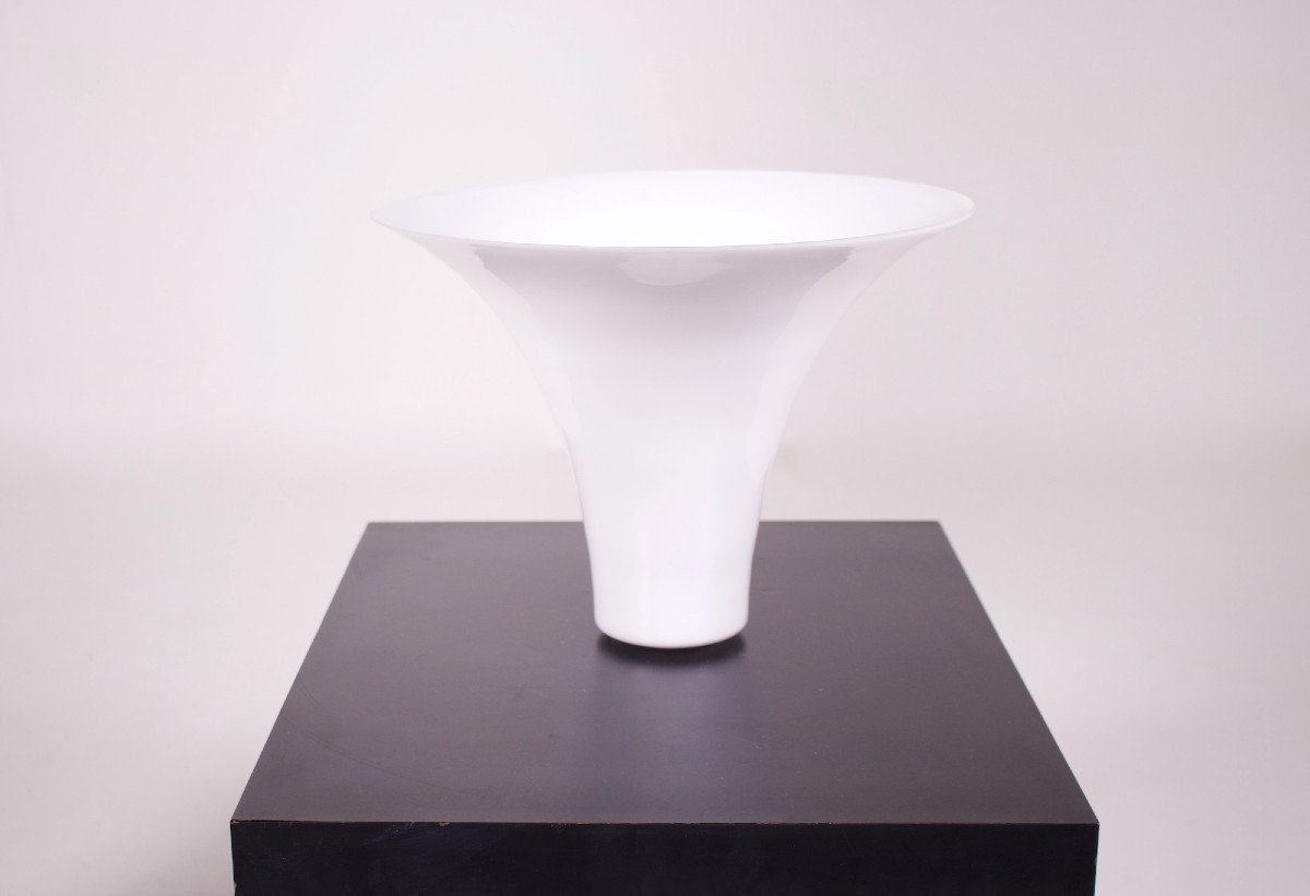 Importante lampe sur pied "Curve Tryedal" en verre de Murano, Alberto Dona, années 80.-photo-4