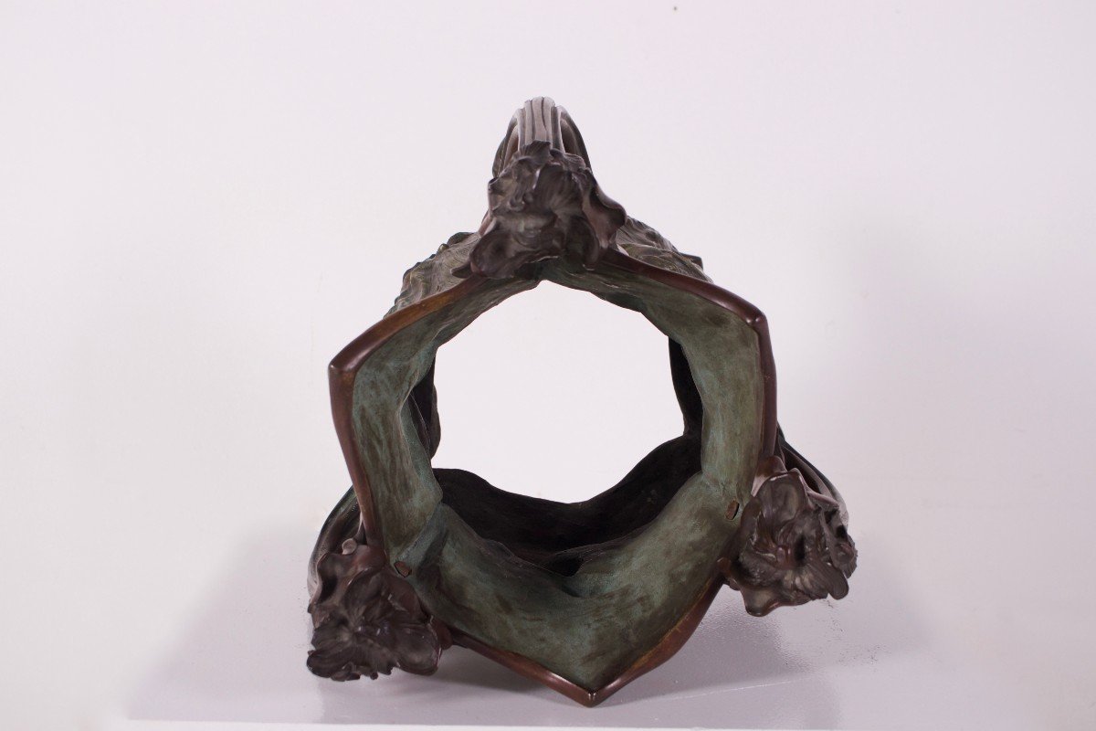 Imposante jardinière de style Art Nouveau, Raphaël Charles Peyre.-photo-3