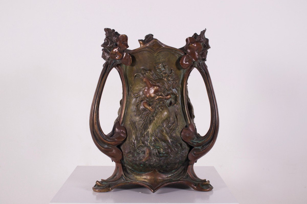 Imposante jardinière de style Art Nouveau, Raphaël Charles Peyre.