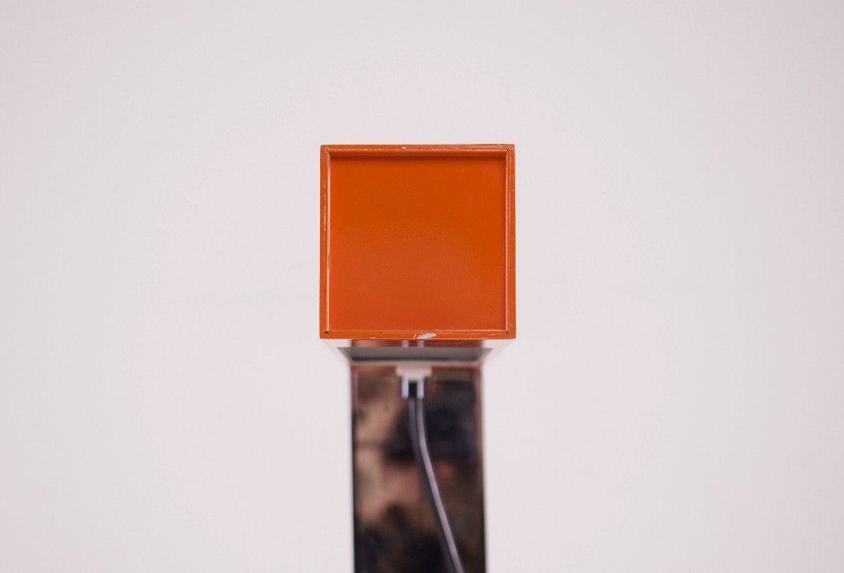 Orange Modernist Desk Lamp.-photo-2