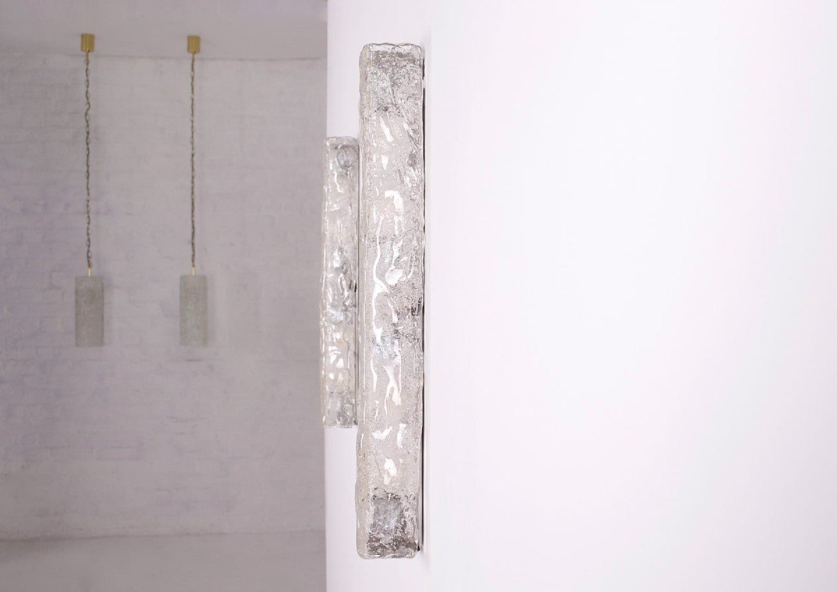 Pair Of Large Murano Wall Lights-photo-1