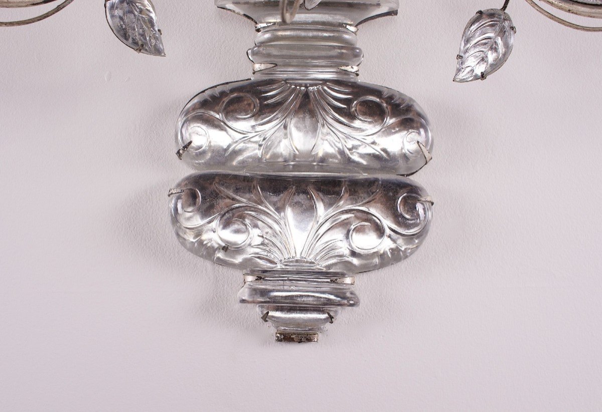 Maison Baguès Style Cut Glass Floral Applique-photo-5
