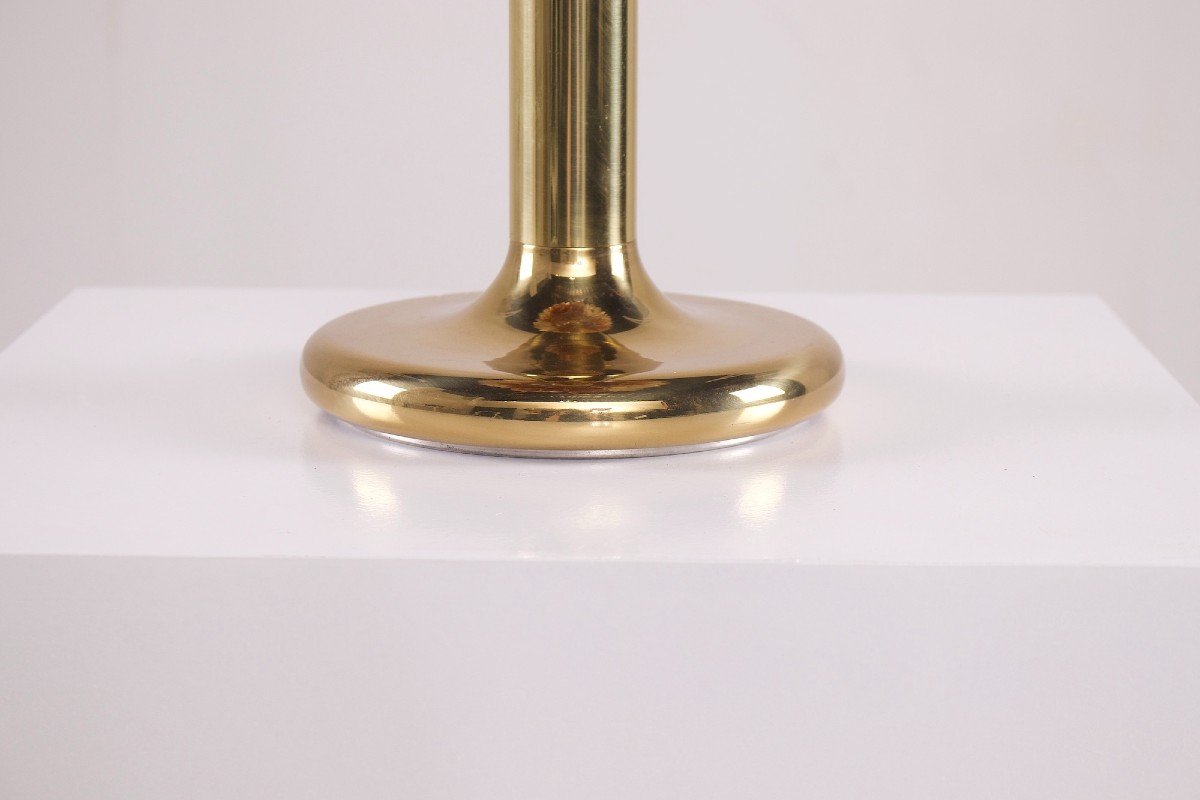 Brass And Mother Of Pearl Tulip Lamp By Rausch-photo-3