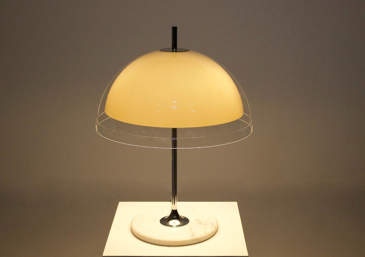 Lampe à poser modèle "Champignon" par Frank Bentler, années 70.-photo-2