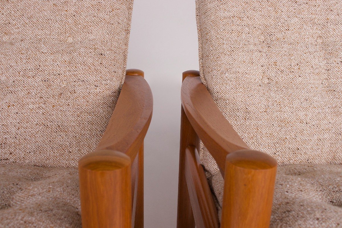 Paire De Fauteuils Danois-photo-1