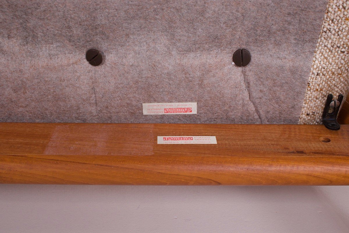 Danish Armchair In Teak And Wool.-photo-5