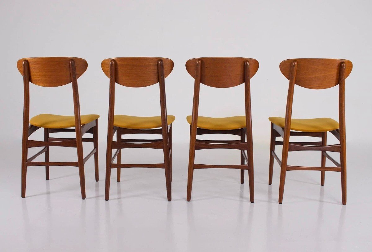 4 Danish Teak Chairs-photo-1