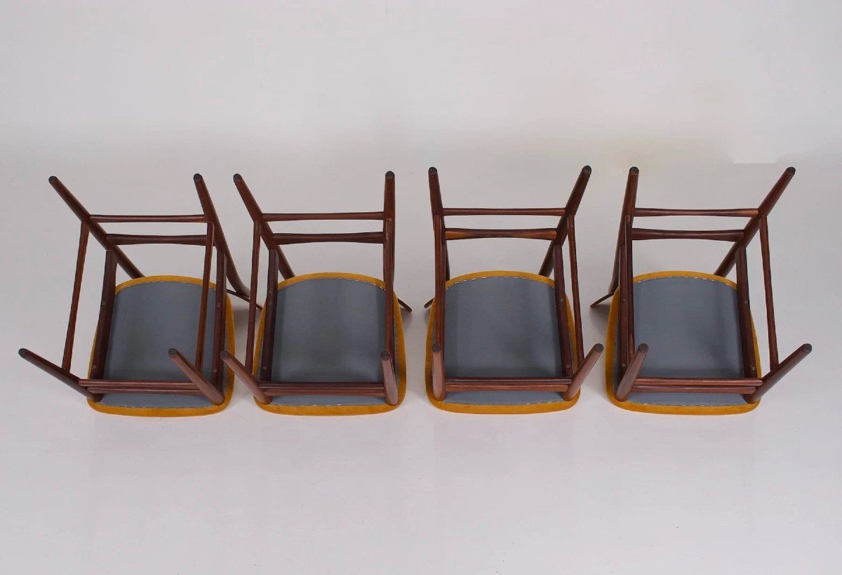 4 Danish Teak Chairs-photo-5