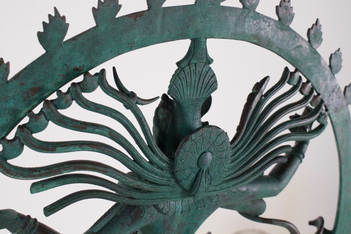 Grand Shiva Nataraja En Bronze-photo-5