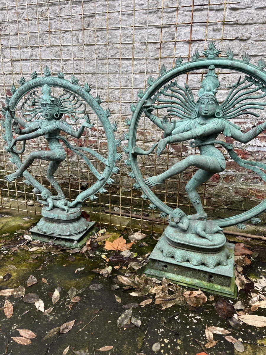 Grand Shiva Nataraja En Bronze-photo-8