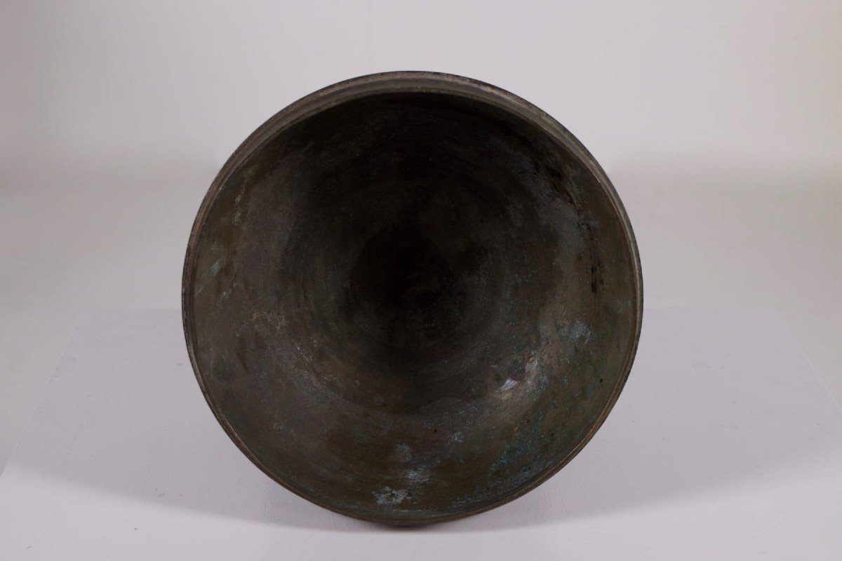 Burmese Bronze Covered Bowl Taungû / Nyaung-yan-photo-6